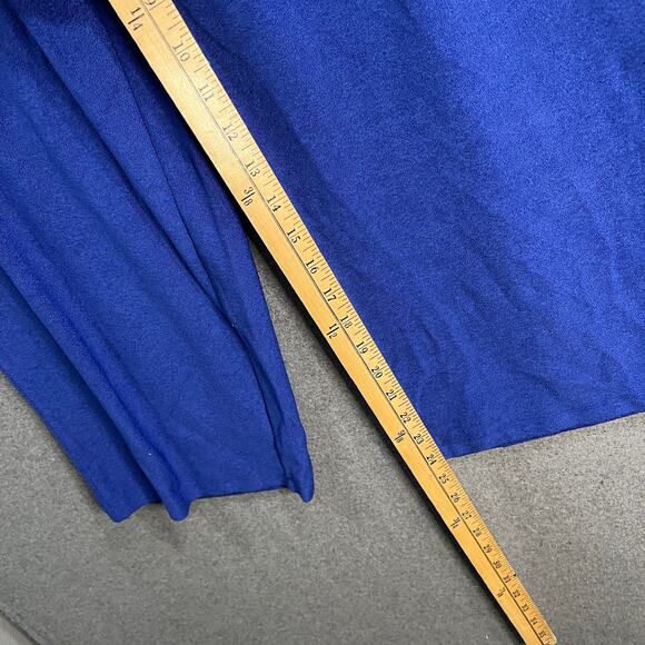 Candace Cameron Bure Terry Cloth Crop Beach Pant Clematis Blue Petite Medium - Picture 7 of 9